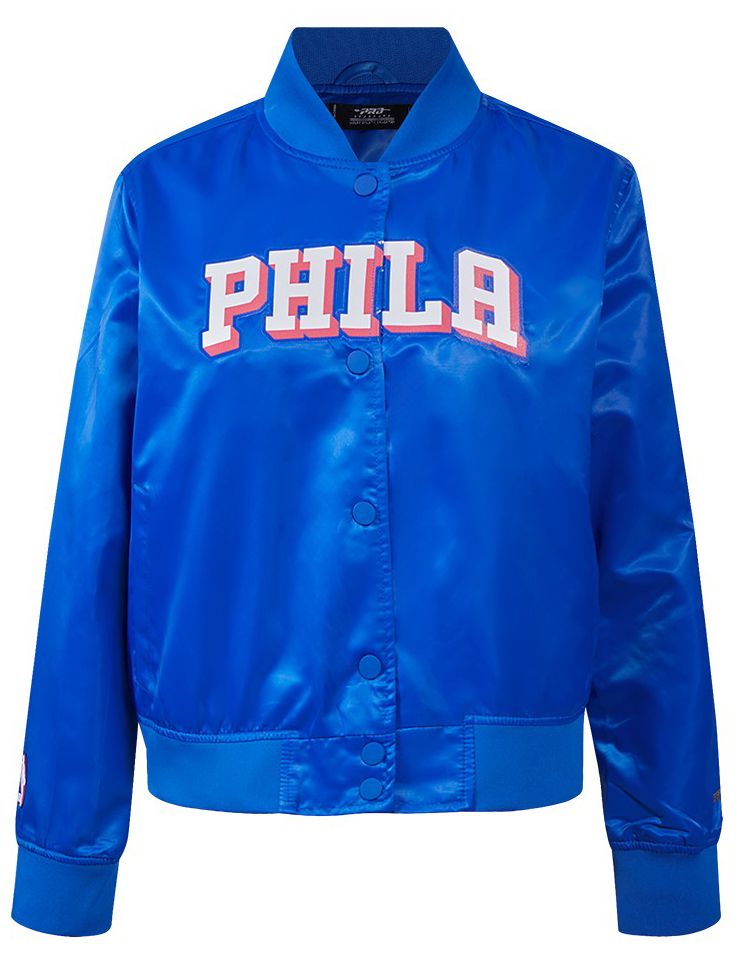 Pro Standard Women's Philadelphia 76ers Blue Classic Satin Jacket product image