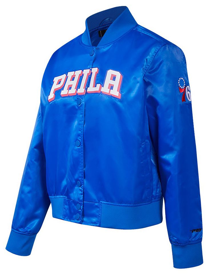 Pro Standard Women's Philadelphia 76ers Blue Classic Satin Jacket product image