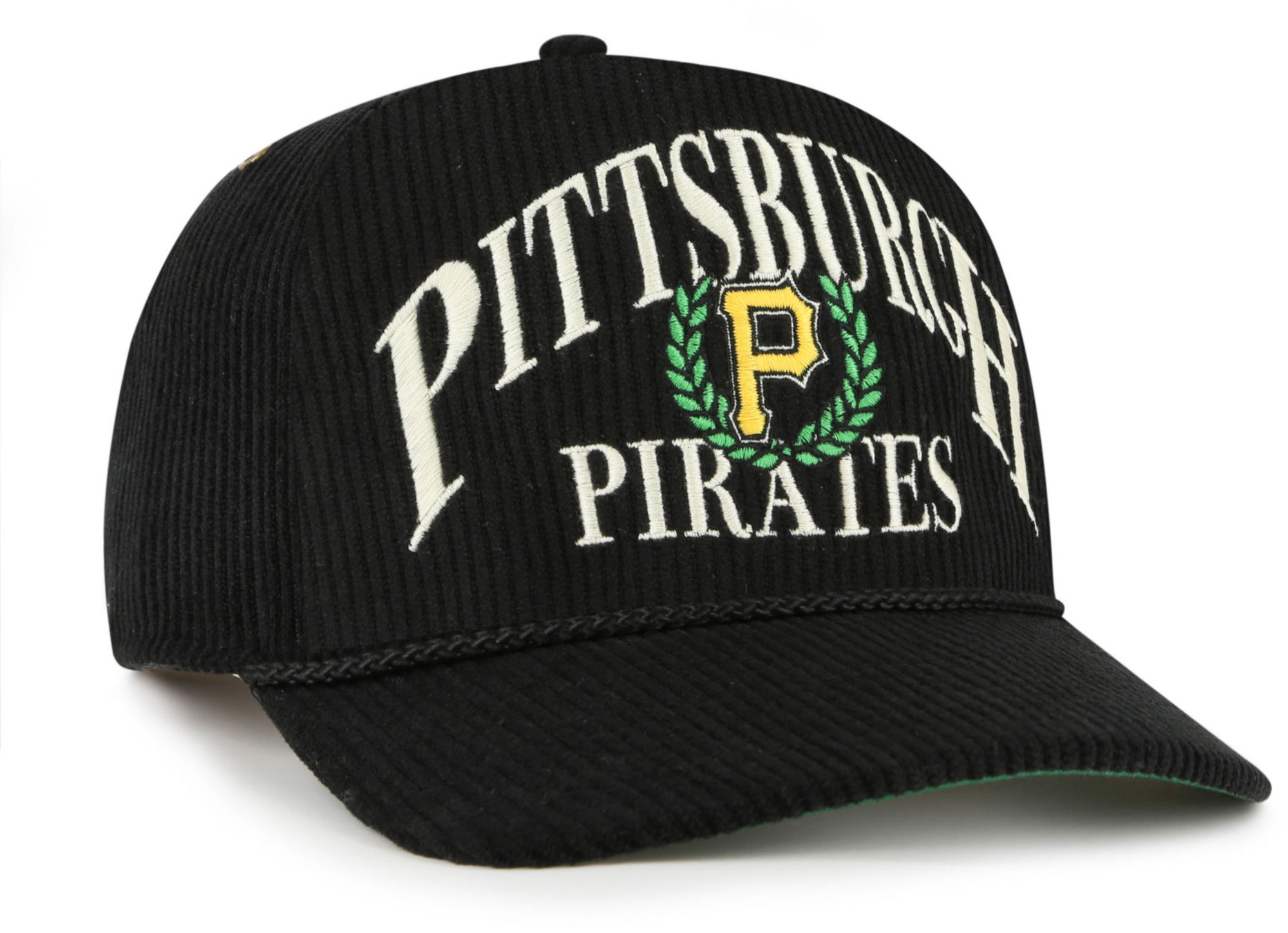 '47 Adult Pittsburgh Pirates Black Pitch Out Rope Hitch Adjustable Hat product image