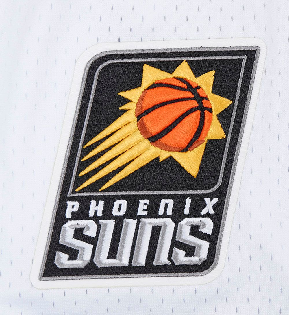 Pro Standard Men's Phoenix Suns White Script Tail Mesh Button Down Shirt product image