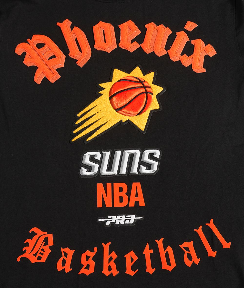 Pro Standard Men's Phoenix Suns Black Old English Short Sleeve T-Shirt product image