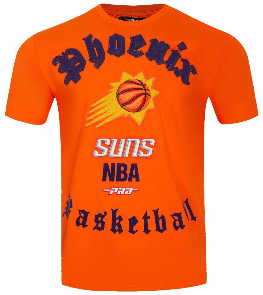 Pro Standard Men's Phoenix Suns Orange Old English Short Sleeve T-Shirt product image