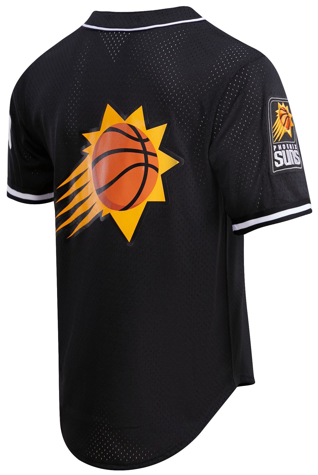 Pro Standard Men's Phoenix Suns Black Logo Classic Mesh Button Up Shirt product image