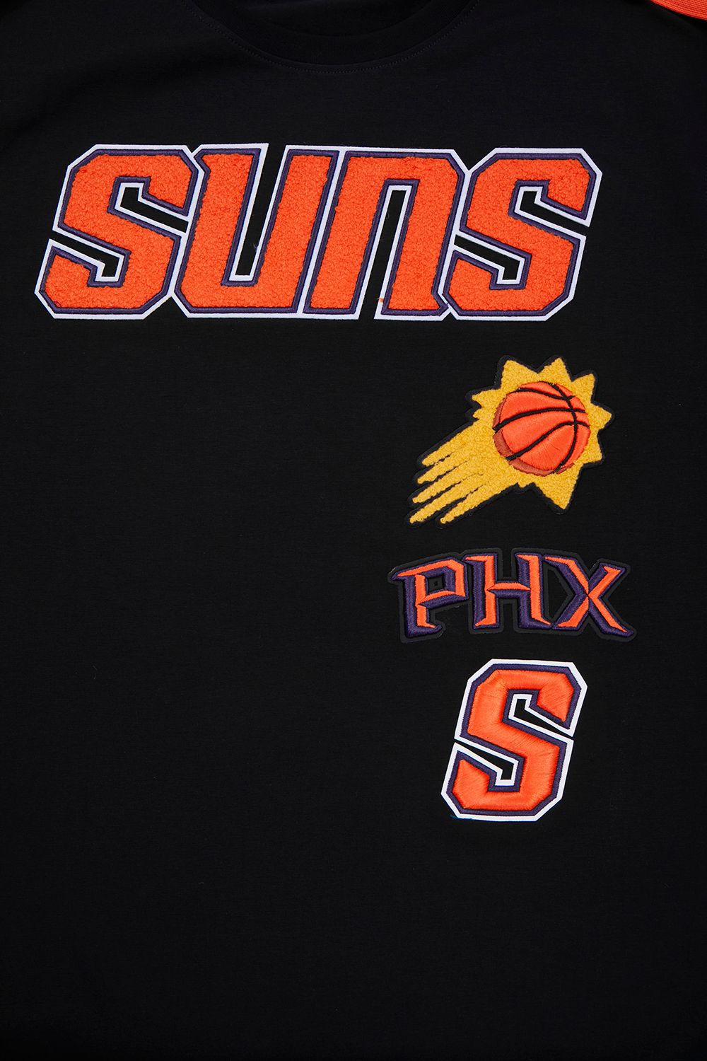 Pro Standard Men's Phoenix Suns Black Retro Classic Striped Short Sleeve T-Shirt product image