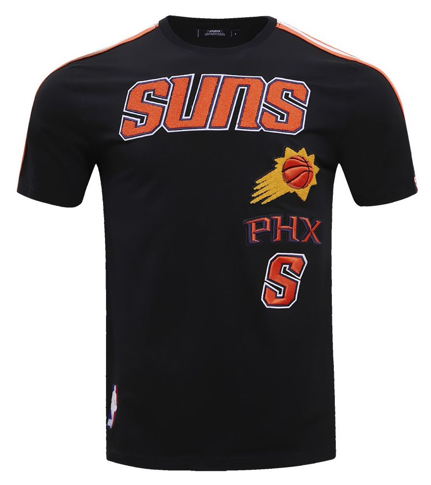 Pro Standard Men's Phoenix Suns Black Retro Classic Striped Short Sleeve T-Shirt product image