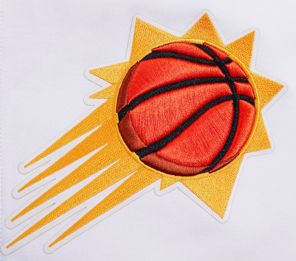 Pro Standard Men's Phoenix Suns White Script Tail Fleece Shorts product image