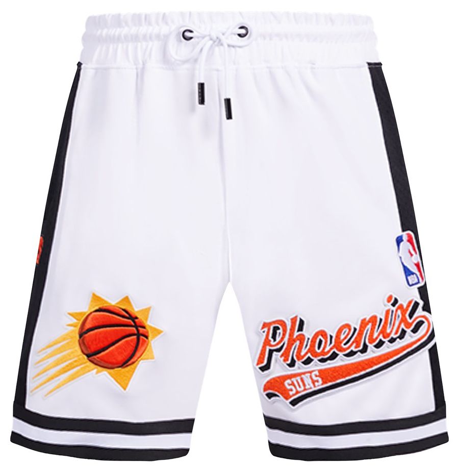 Pro Standard Men's Phoenix Suns White Script Tail Fleece Shorts product image