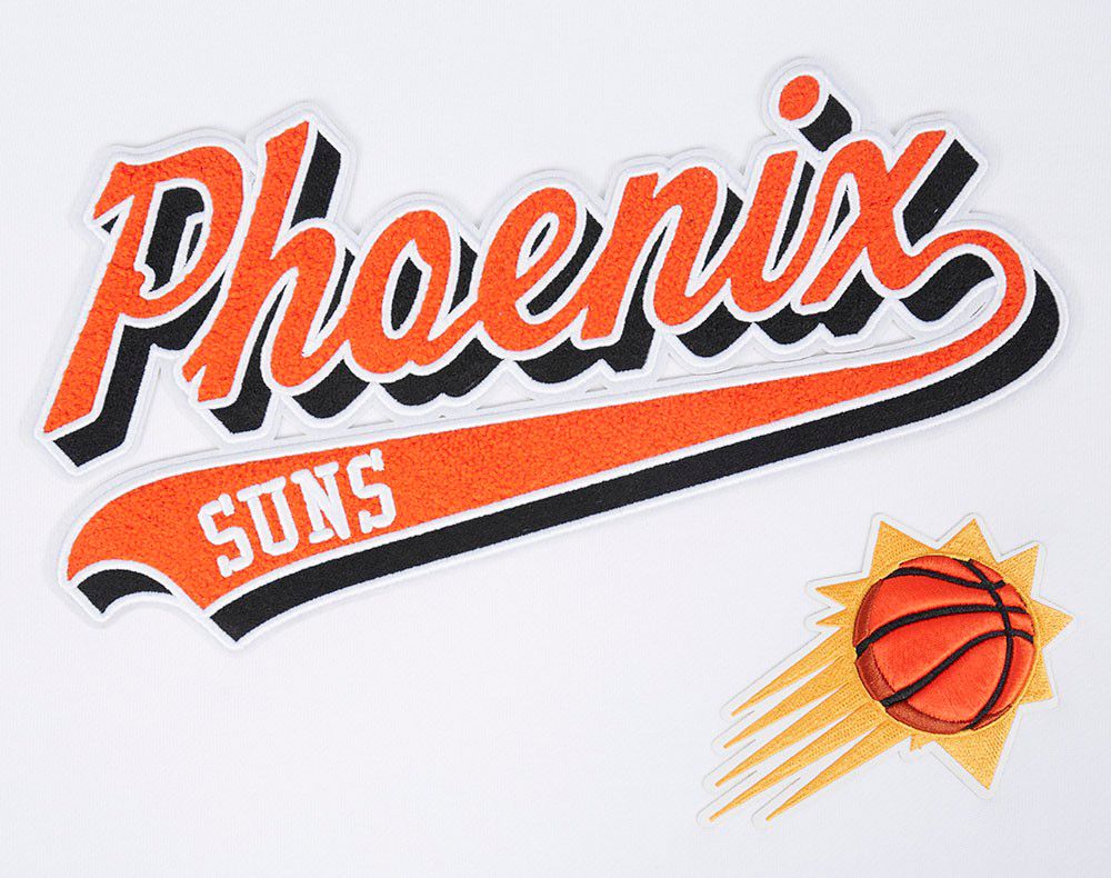 Pro Standard Men's Phoenix Suns White Script Tail Fleece Pullover Hoodie product image
