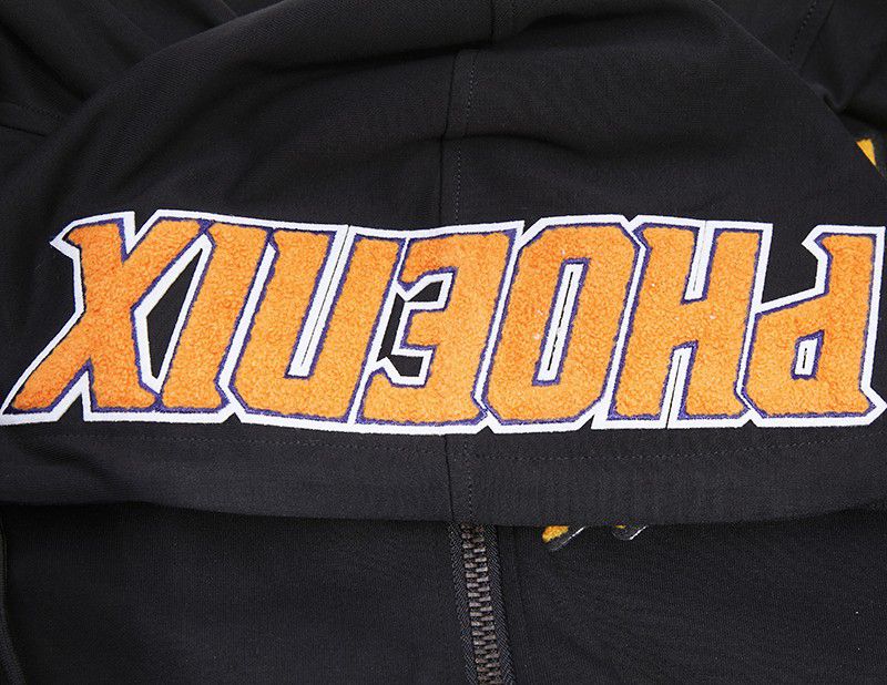 Pro Standard Men's Phoenix Suns Black Classic Chenille Full Zip Hoodie product image