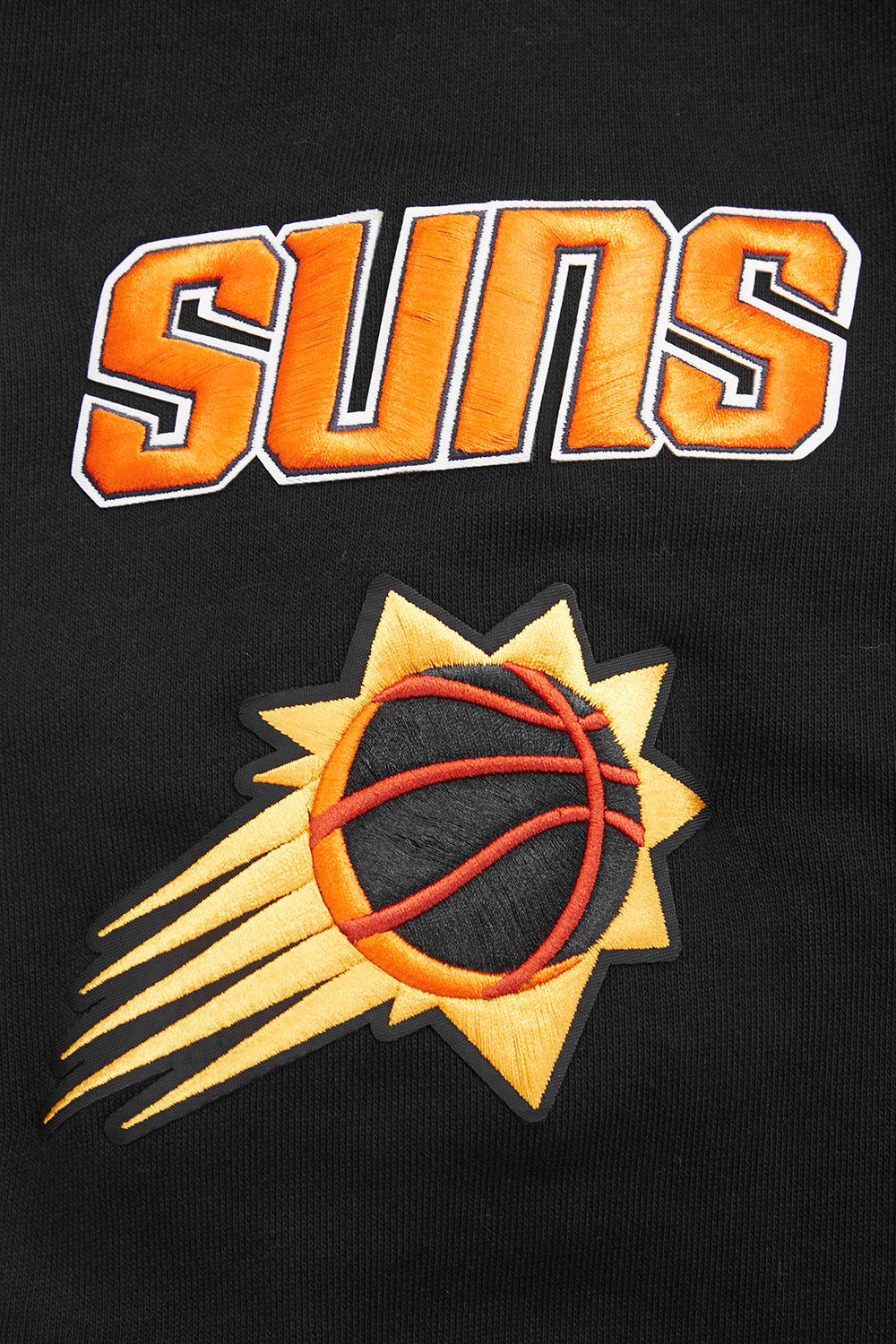 Pro Standard Men's Phoenix Suns Black Rib Mash Up Fleece Pullover Hoodie product image