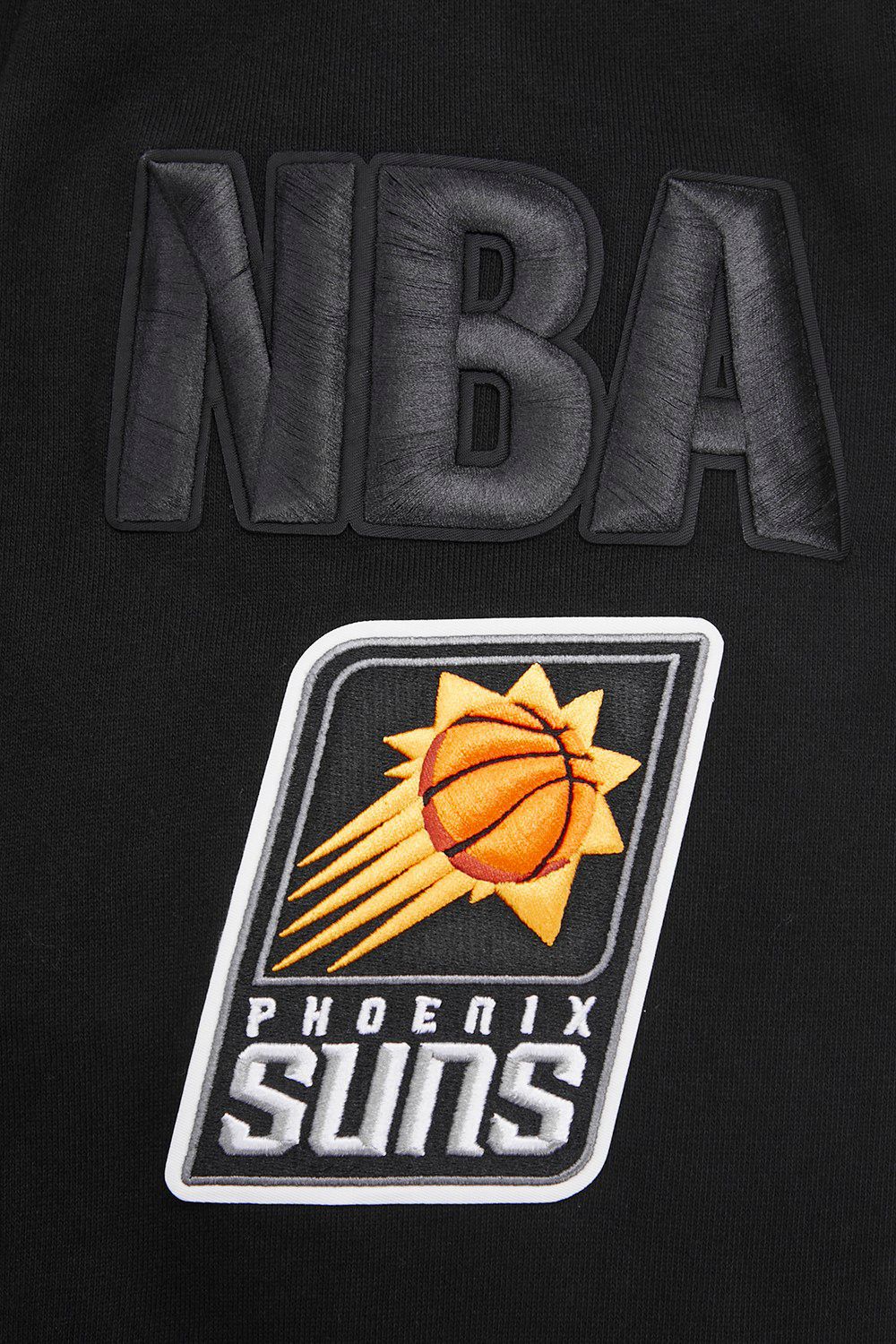 Pro Standard Men's Phoenix Suns Black Rib Mash Up Fleece Pullover Hoodie product image