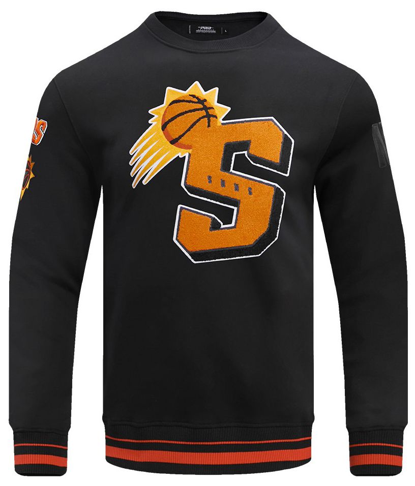 Pro Standard Men's Phoenix Suns Black Rib Mash Up Fleece Pullover Hoodie product image