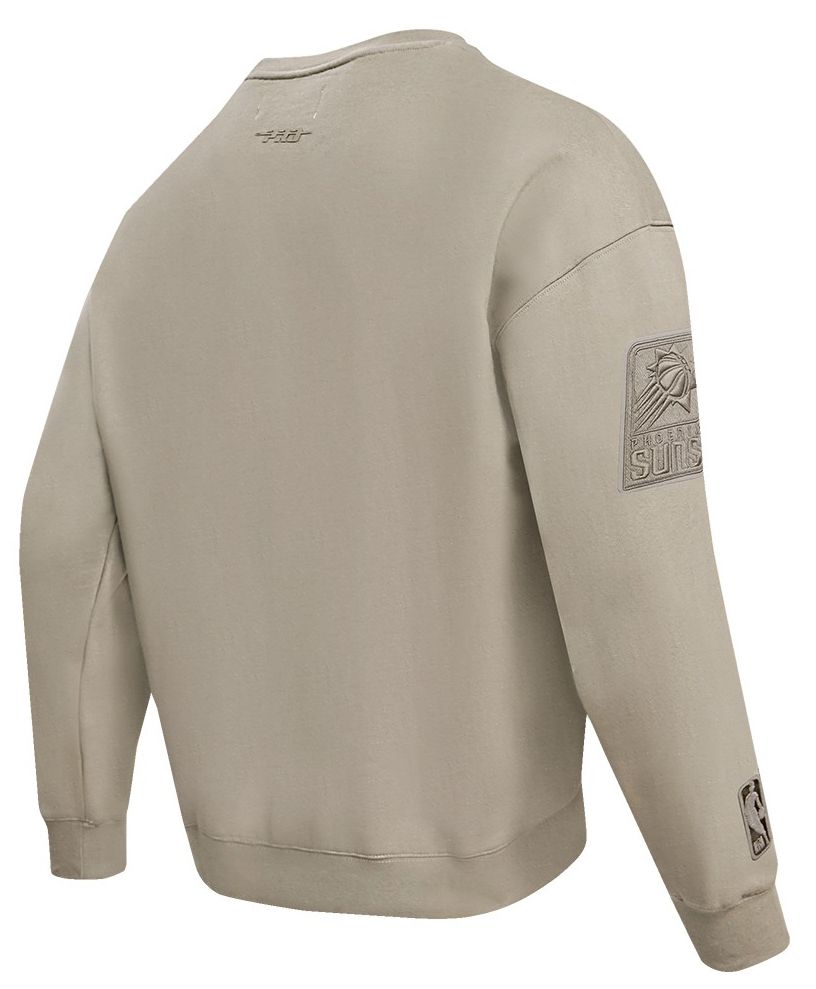 Pro Standard Men's Phoenix Suns Taupe Neutral Drop Fleece Crewneck Sweatshirt product image