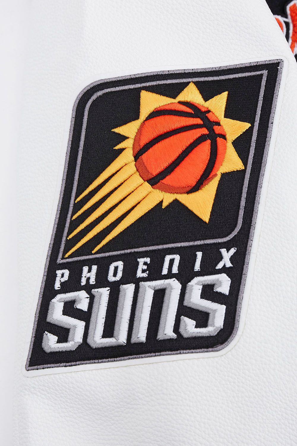 Pro Standard Men's Phoenix Suns Black Script Tail Rib Wool Varsity Jacket product image