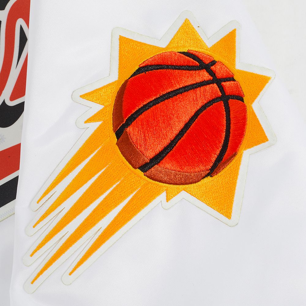 Pro Standard Men's Phoenix Suns White Script Tail Satin Jacket product image