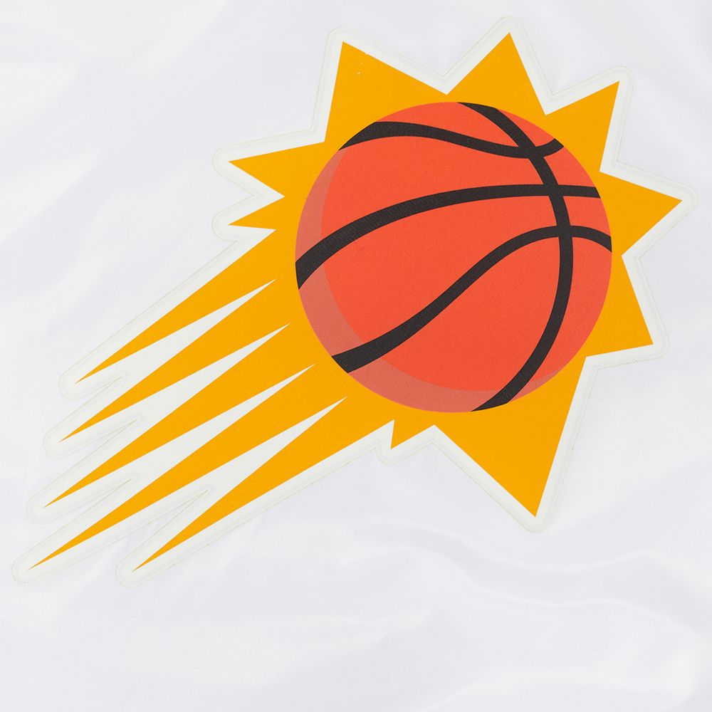 Pro Standard Men's Phoenix Suns White Script Tail Satin Jacket product image