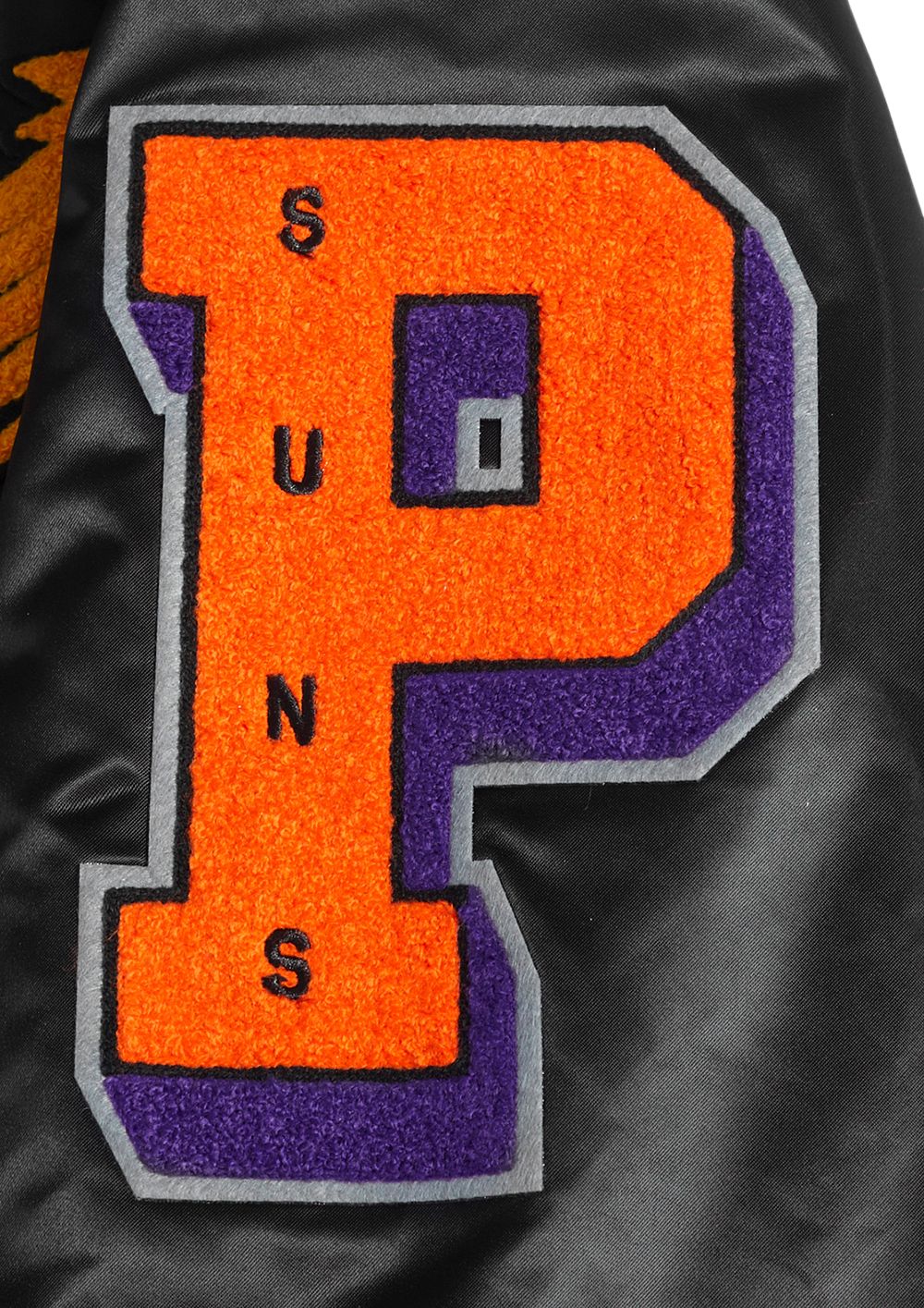 Pro Standard Men's Phoenix Suns Black Old English Logo Satin Jacket product image