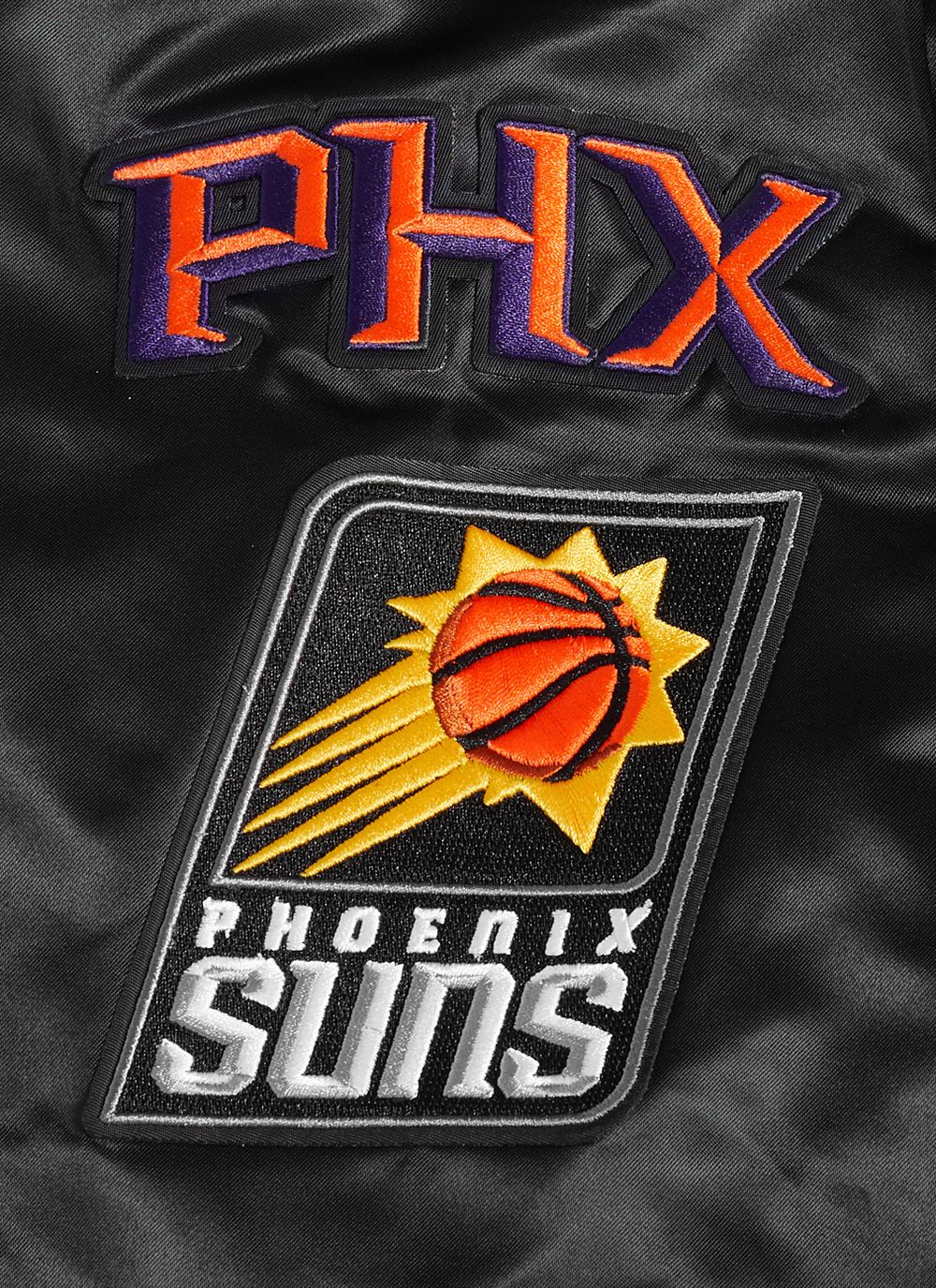 Pro Standard Men's Phoenix Suns Black Old English Logo Satin Jacket product image
