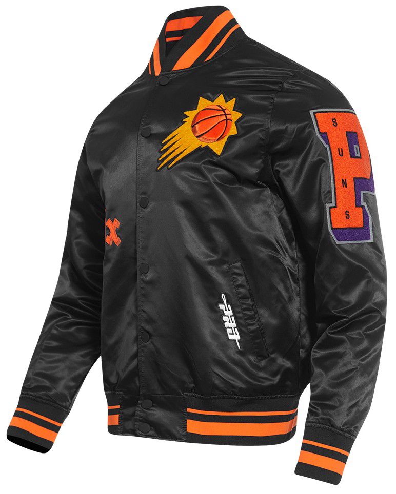 Pro Standard Men's Phoenix Suns Black Old English Logo Satin Jacket product image