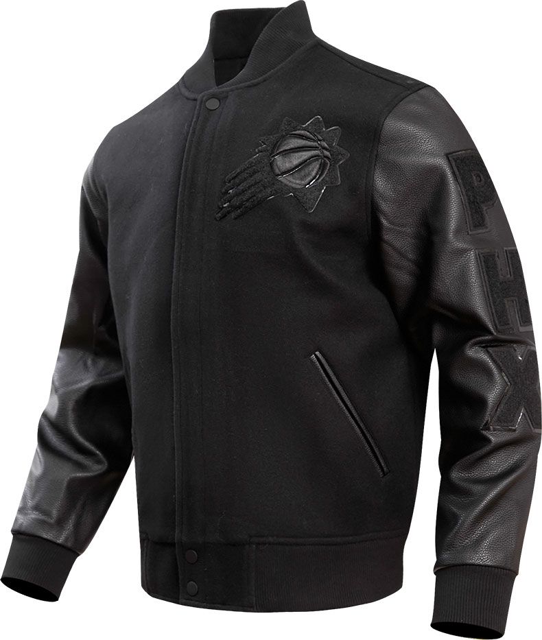 Pro Standard Men's Phoenix Suns Black Wool Varsity Jacket product image