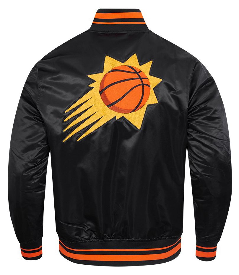 Pro Standard Men's Phoenix Suns Black  Retro Classic Rib Satin Jacket product image