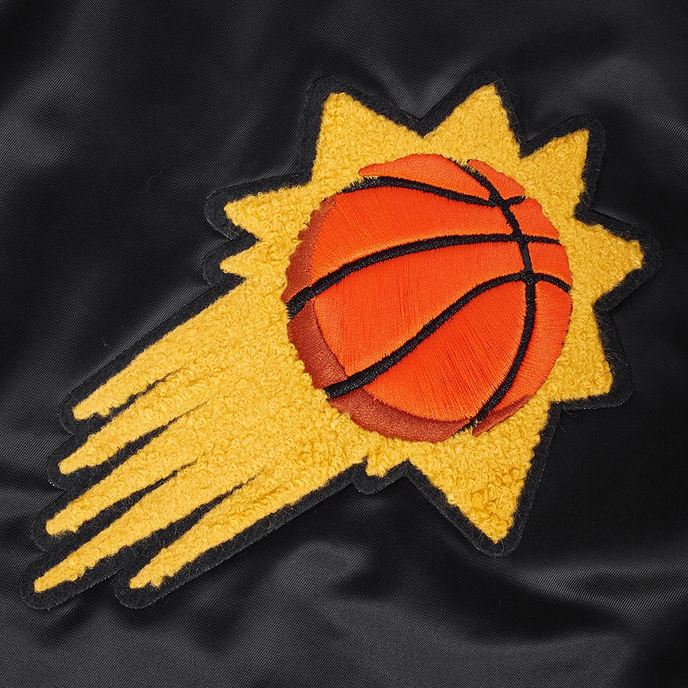 Pro Standard Men's Phoenix Suns Black  Retro Classic Rib Satin Jacket product image