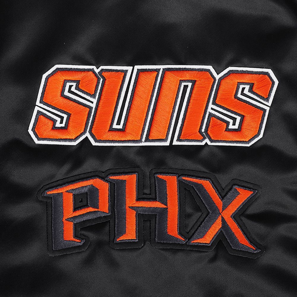 Pro Standard Men's Phoenix Suns Black  Retro Classic Rib Satin Jacket product image