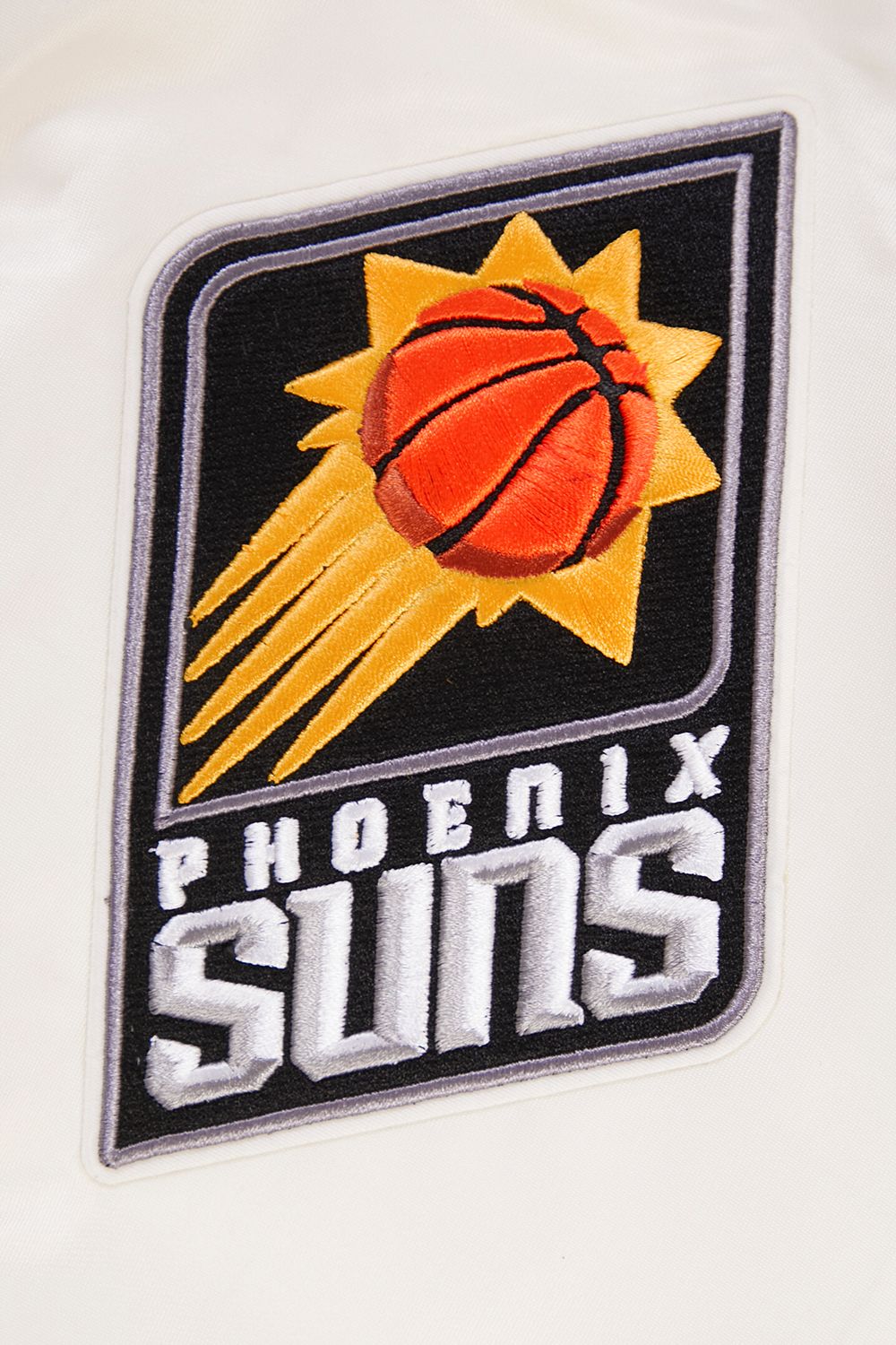 Pro Standard Men's Phoenix Suns Off White  Retro Classic Rib Satin Jacket product image