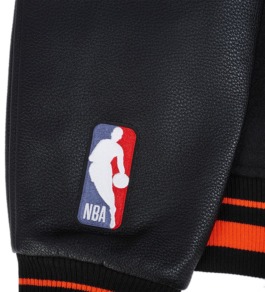 Pro Standard Men's Phoenix Suns Black Retro Classic Rib Wool Varsity Jacket product image