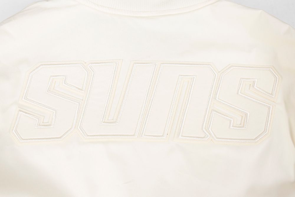 Pro Standard Men's Phoenix Suns Off White Neutral Twill Jacket product image