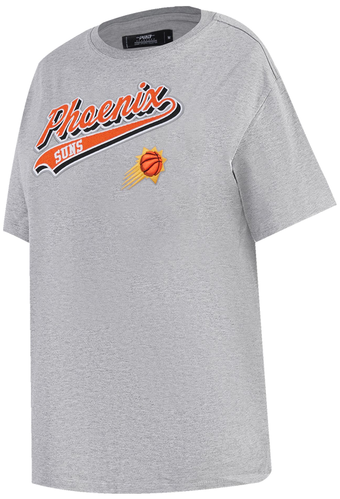 Pro Standard Women's Phoenix Suns Grey Script Tail Boyfriend T-Shirt product image