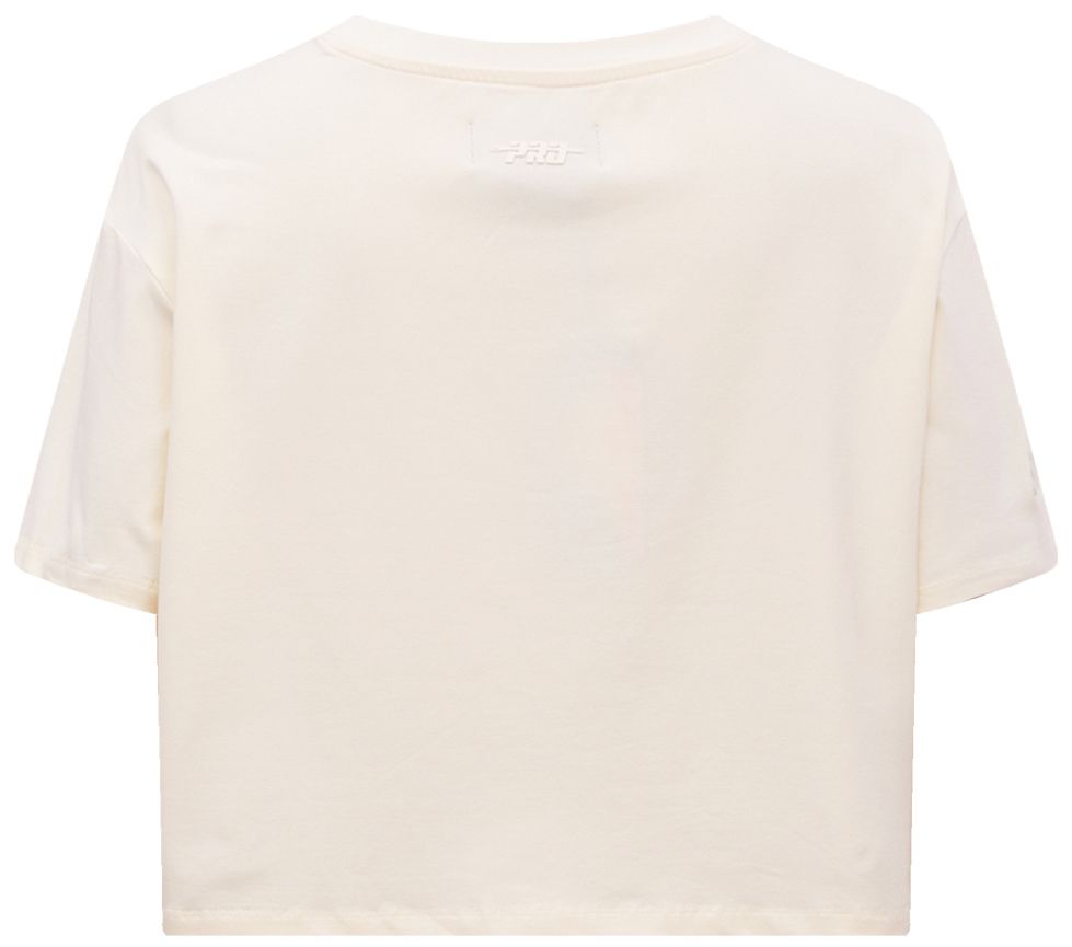 Pro Standard Women's Phoenix Suns Off-White Neutral Boxy Cropped T-Shirt product image