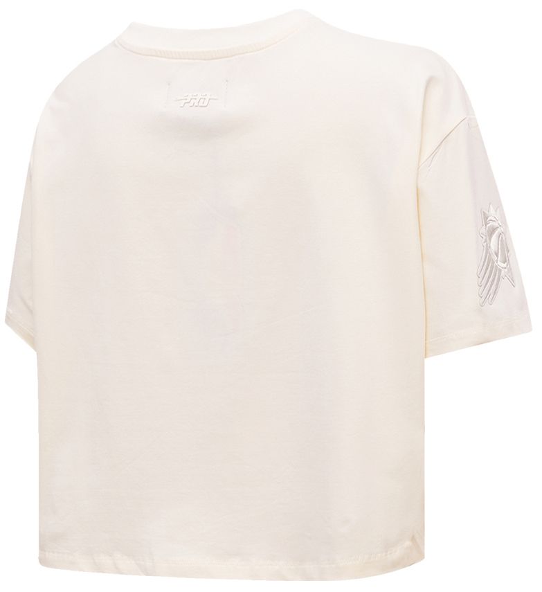Pro Standard Women's Phoenix Suns Off-White Neutral Boxy Cropped T-Shirt product image
