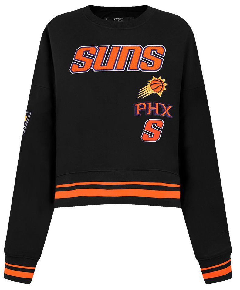 Pro Standard Women's Phoenix Suns Black Retro Classic Fleece Crewneck Sweatshirt product image