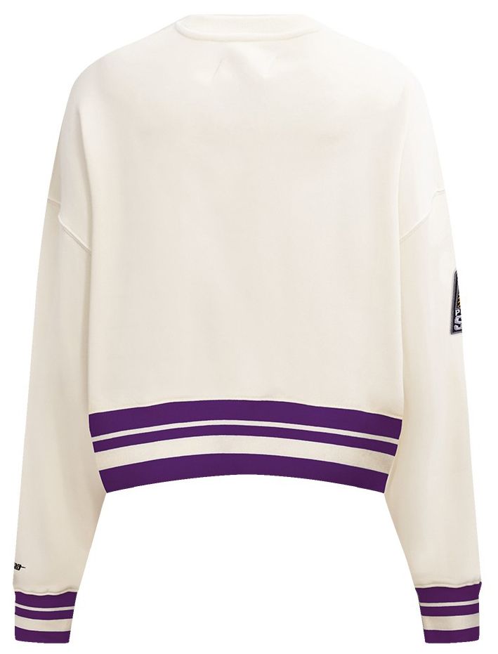 Pro Standard Women's Phoenix Suns Off White Retro Classic Fleece Crewneck Sweatshirt product image