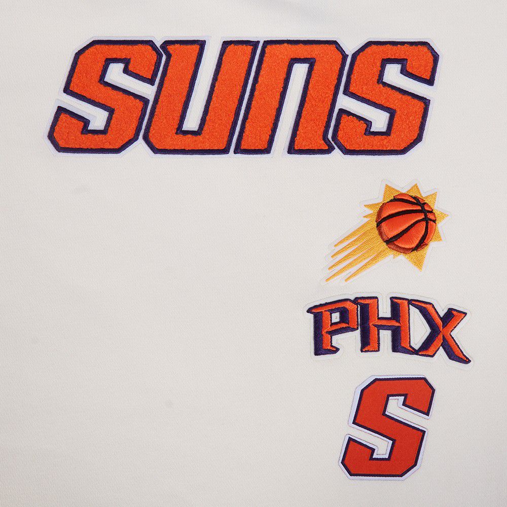 Pro Standard Women's Phoenix Suns Off White Retro Classic Fleece Crewneck Sweatshirt product image