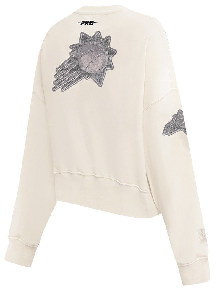 Pro Standard Women's Phoenix Suns Off White Reverse French Terry Crewneck Sweatshirt product image