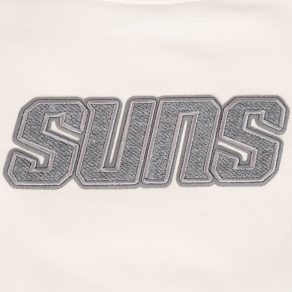 Pro Standard Women's Phoenix Suns Off White Reverse French Terry Crewneck Sweatshirt product image
