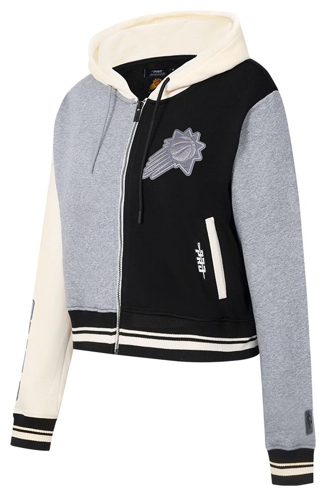 Pro Standard Women's Phoenix Suns Black Reverse French Terry Pullover Hoodie product image