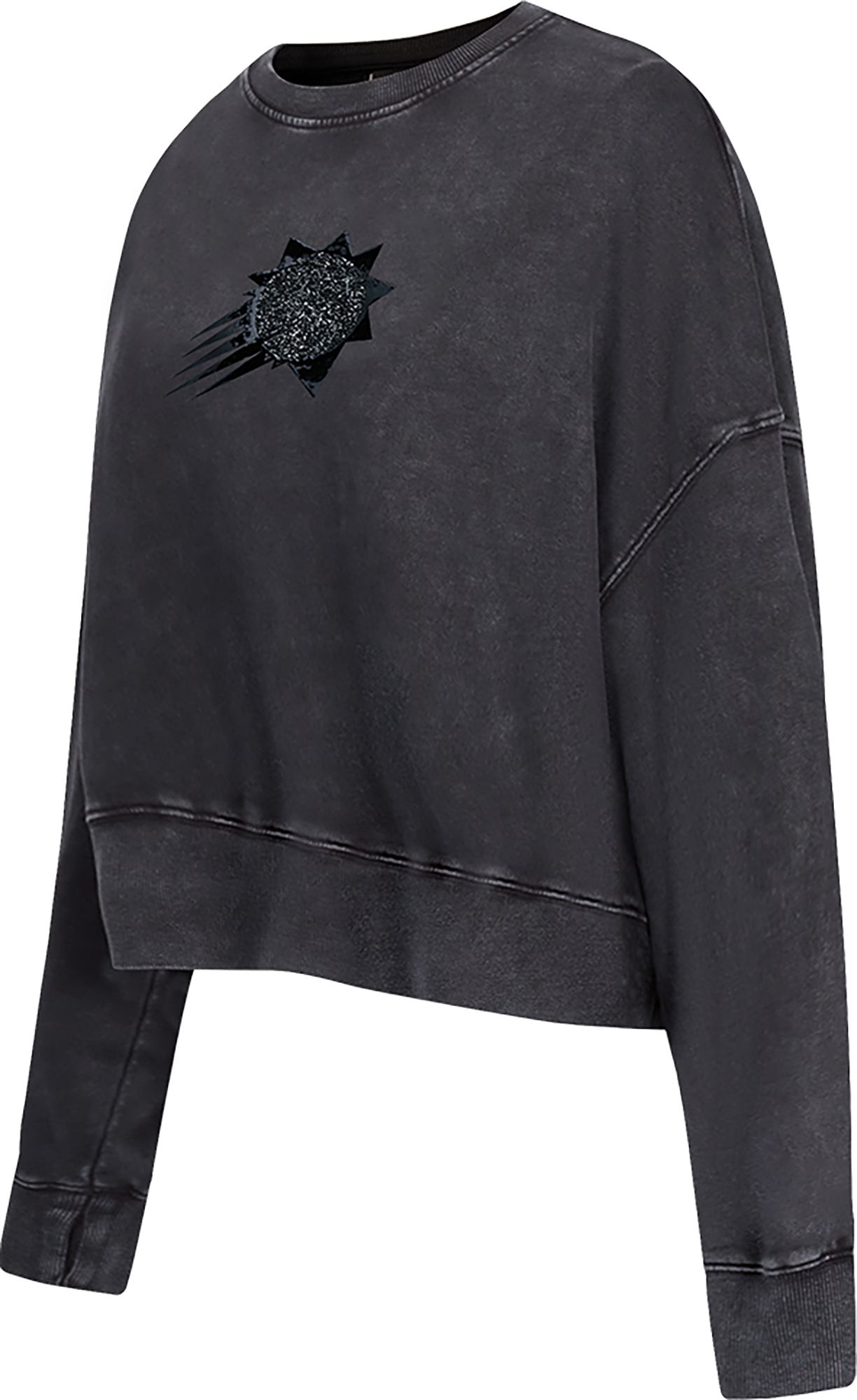 Pro Standard Women's Phoenix Suns Black Crystalline Crew Pullover Sweatshirt product image