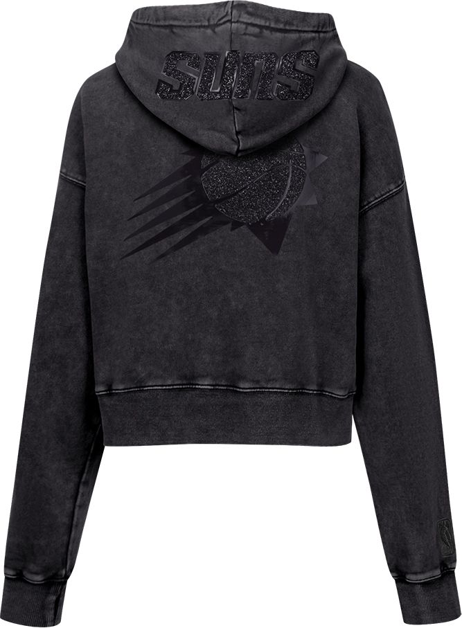 Pro Standard Women's Phoenix Suns Black Crystalline Cropped Pullover Hoodie product image