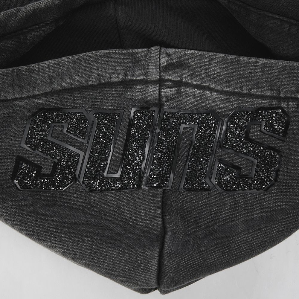 Pro Standard Women's Phoenix Suns Black Crystalline Cropped Pullover Hoodie product image