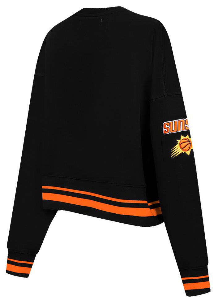 Pro Standard Women's Phoenix Suns Black Mash Up Rib Fleece Crewneck Sweatshirt product image