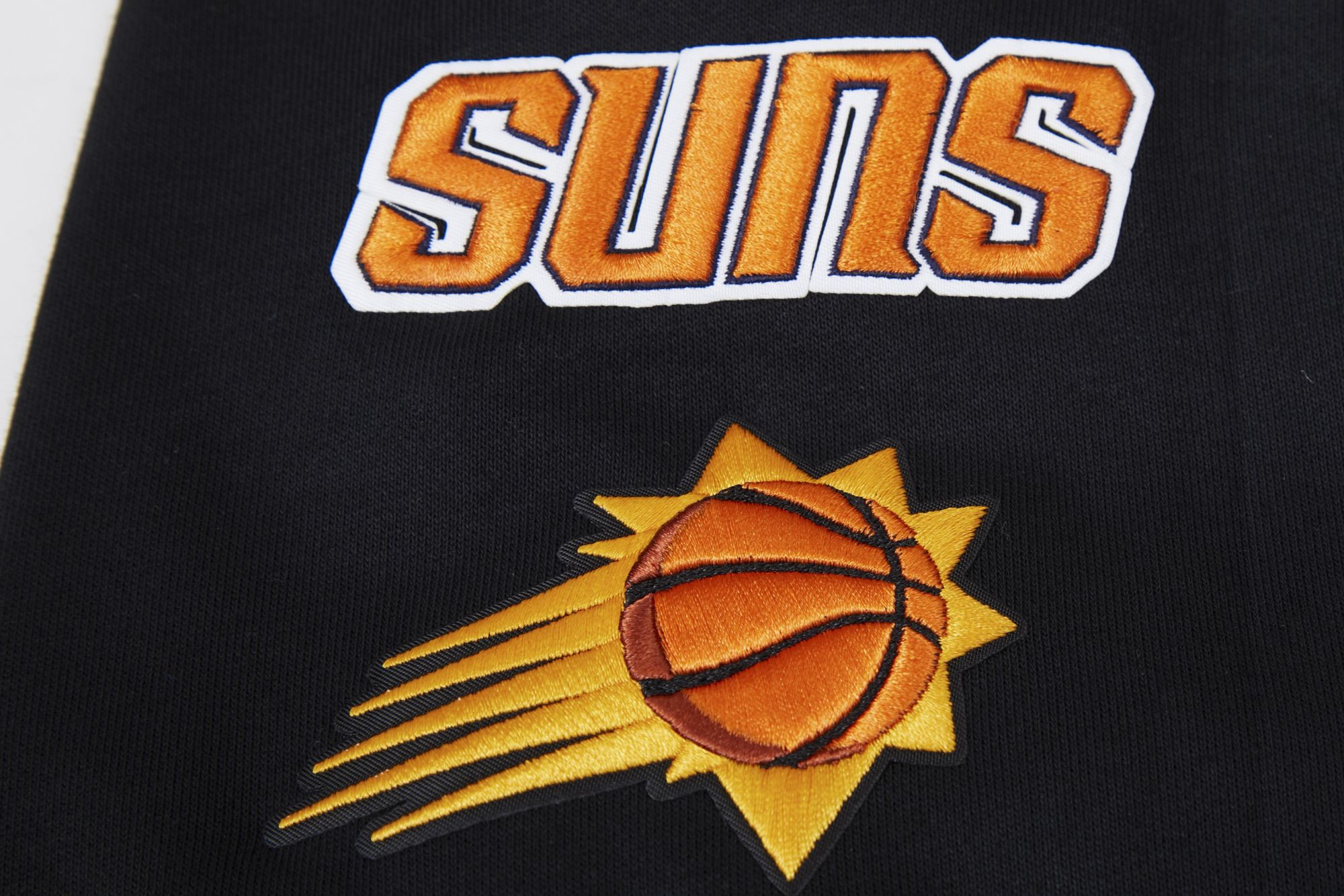 Pro Standard Women's Phoenix Suns Black Mash Up Rib Fleece Crewneck Sweatshirt product image