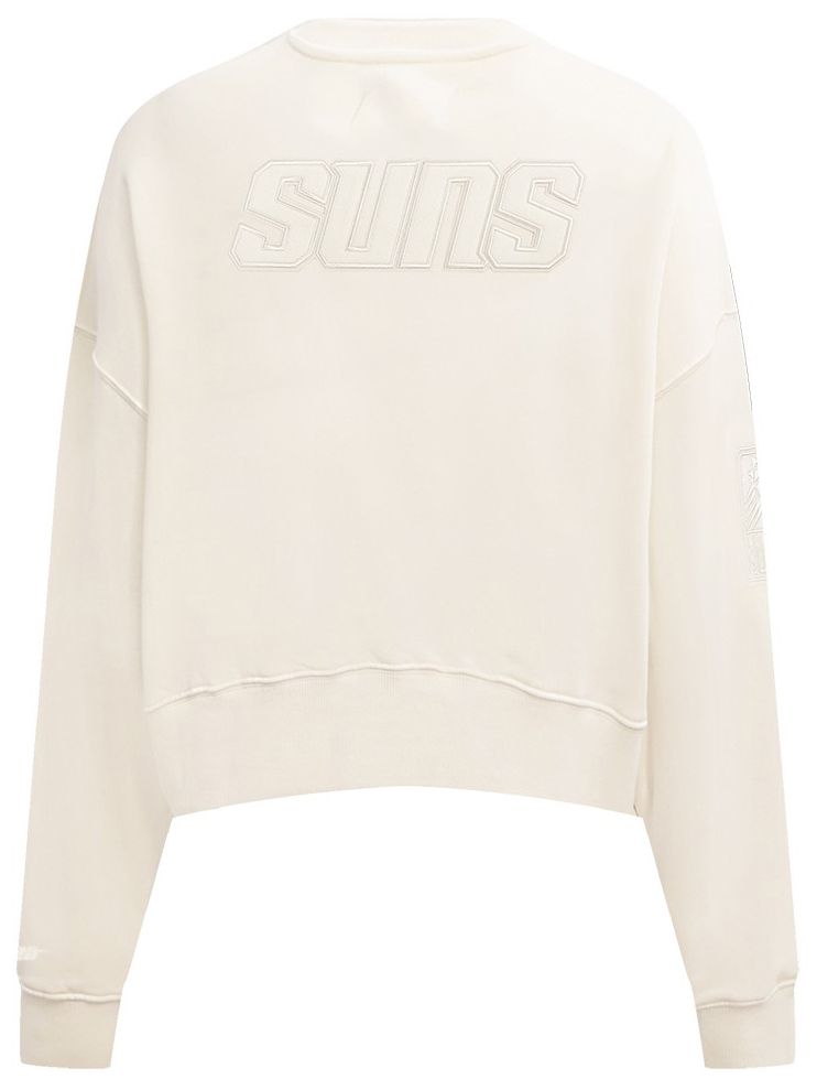 Pro Standard Women's Phoenix Suns Off White Neutral Fleece Crewneck Sweatshirt product image