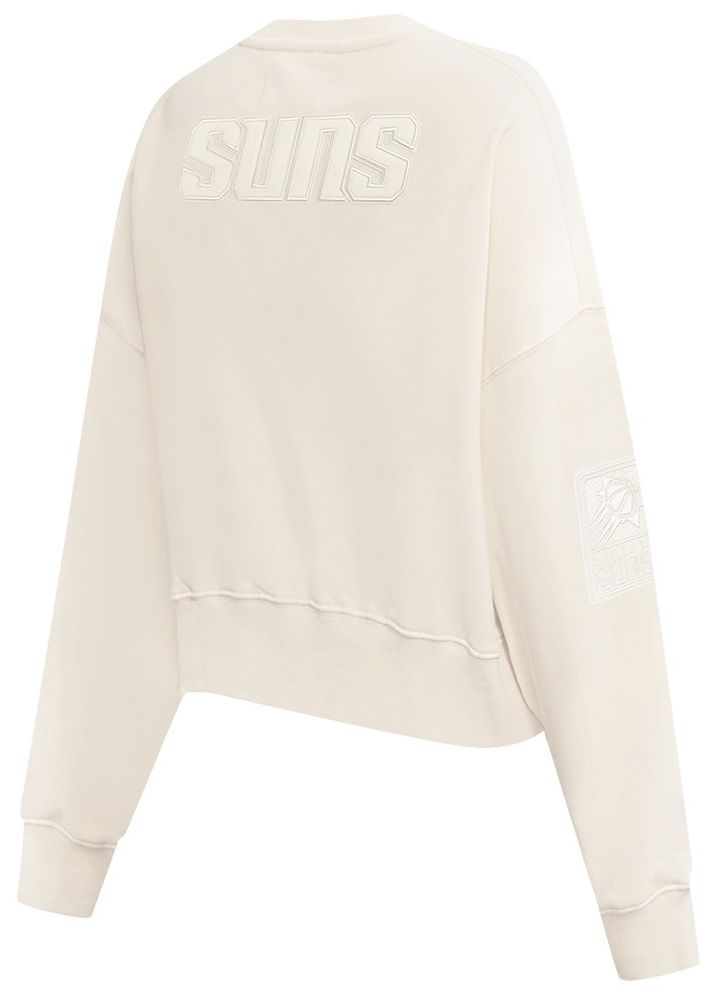 Pro Standard Women's Phoenix Suns Off White Neutral Fleece Crewneck Sweatshirt product image