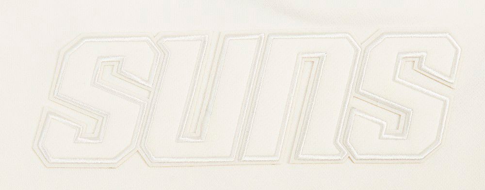 Pro Standard Women's Phoenix Suns Off White Neutral Fleece Crewneck Sweatshirt product image