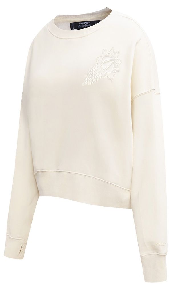Pro Standard Women's Phoenix Suns Off White Neutral Fleece Crewneck Sweatshirt product image