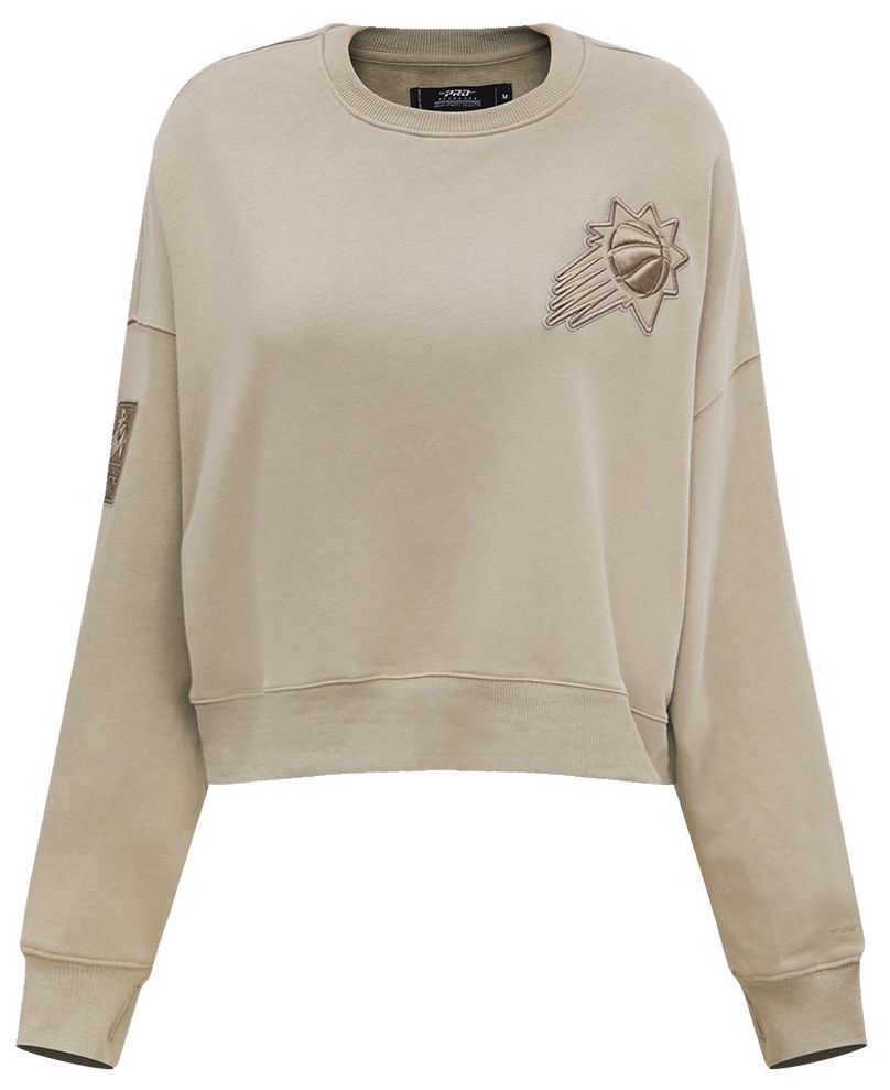 Pro Standard Women's Phoenix Suns Taupe Neutral Fleece Crewneck Sweatshirt product image