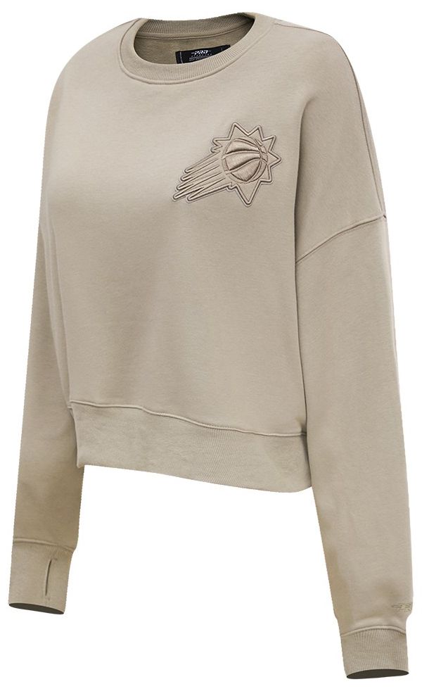 Pro Standard Women's Phoenix Suns Taupe Neutral Fleece Crewneck Sweatshirt product image